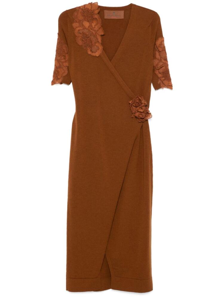 Ermanno Scervino floral-lace maxi dress - Brown Cover