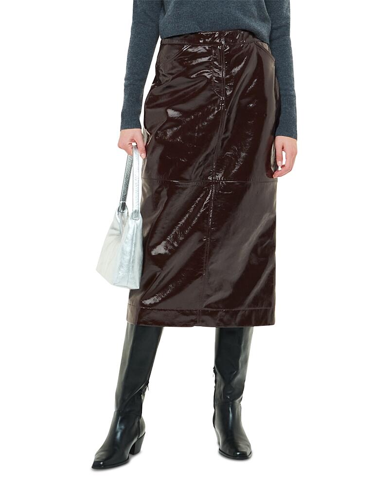 Whistles Rachel Patent Leather Skirt Cover