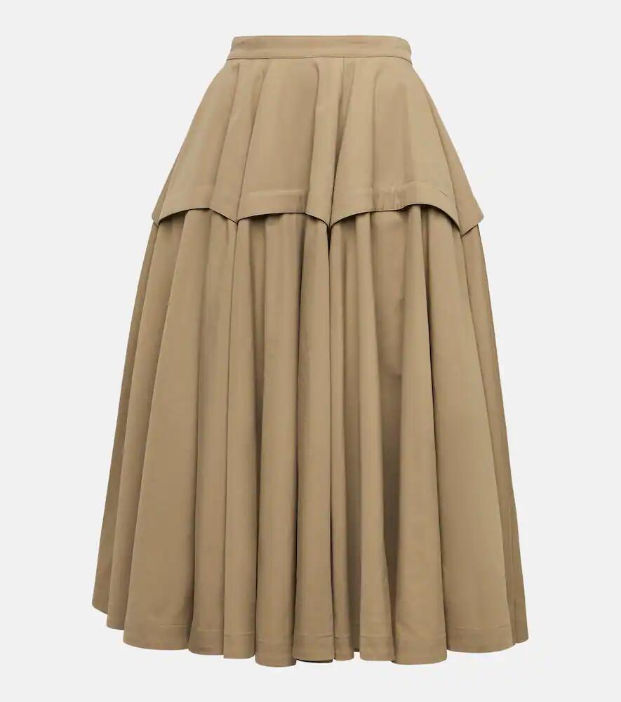 Bottega Veneta Cotton-blend midi skirt Cover