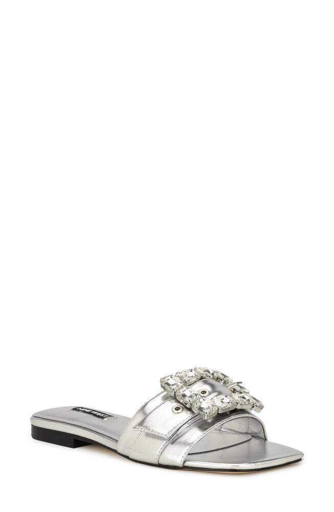 Nine West Matter Slide Sandal in Silver Cover