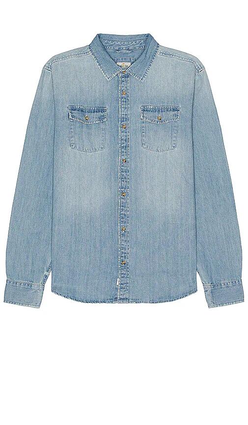 Marine Layer Classic Denim Shirt in Blue Cover