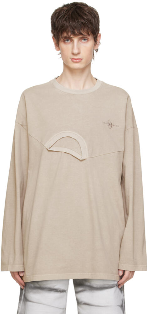 Feng Chen Wang Gray 2-In-1 Long Sleeve T-Shirt Cover