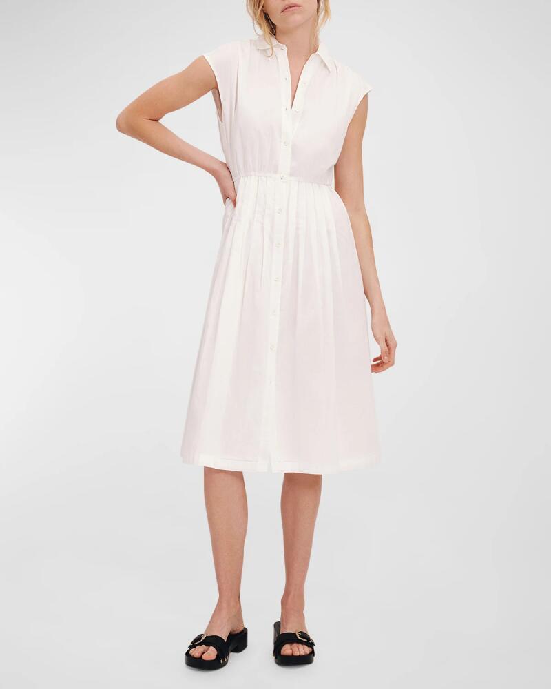 ATM Anthony Thomas Melillo Cotton Voile Sleeveless Midi Shirtdress Cover