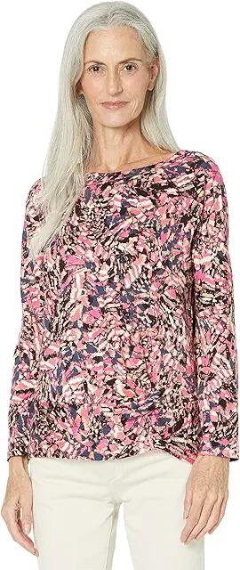 NIC+ZOE Kaleidoscope Top (Pink Multi) Women's Clothing Cover