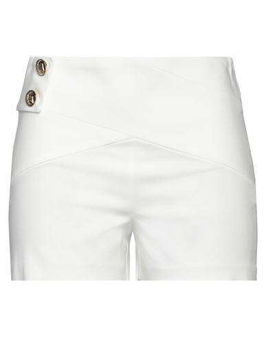 Monique Garçonne Woman Shorts & Bermuda Shorts White Cotton, Polyester, Elastane Cover