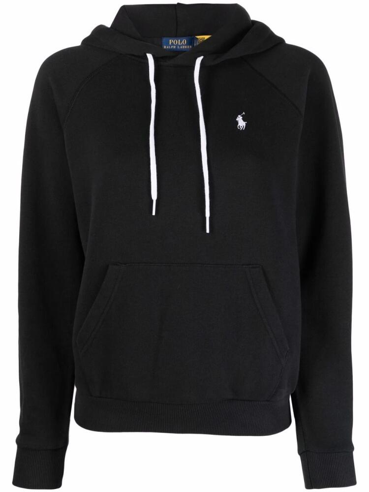 Polo Ralph Lauren embroidered-logo pullover hoodie - Black Cover