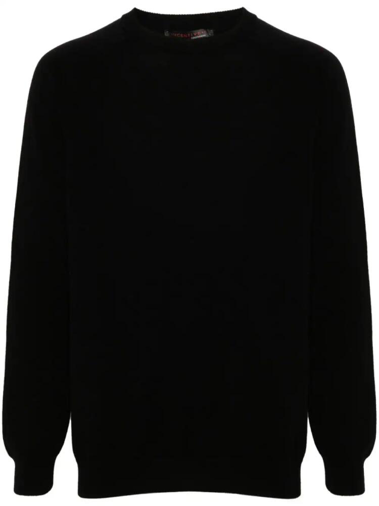 Incentive! Cashmere fine-knit cashmere jumper - Black Cover