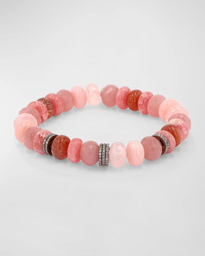 Sheryl Lowe Diamond Rondelle and Quartz Bead Bracelet Cover