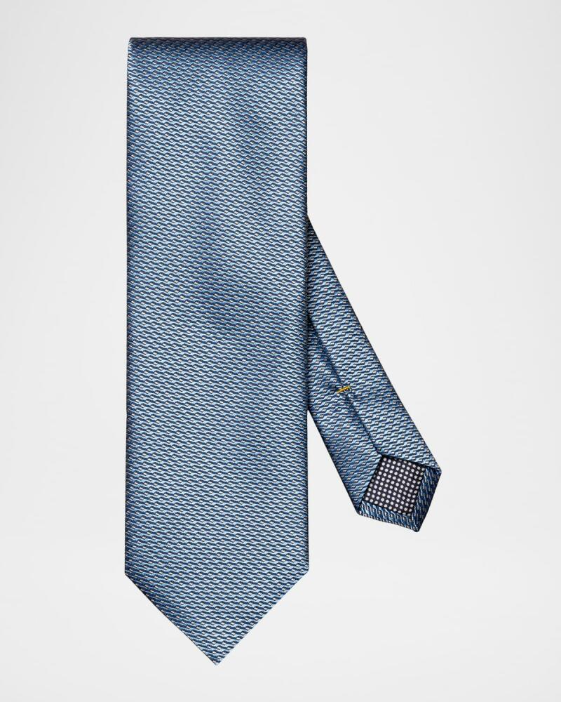 Eton Men's Geometric Silk Tie Cover