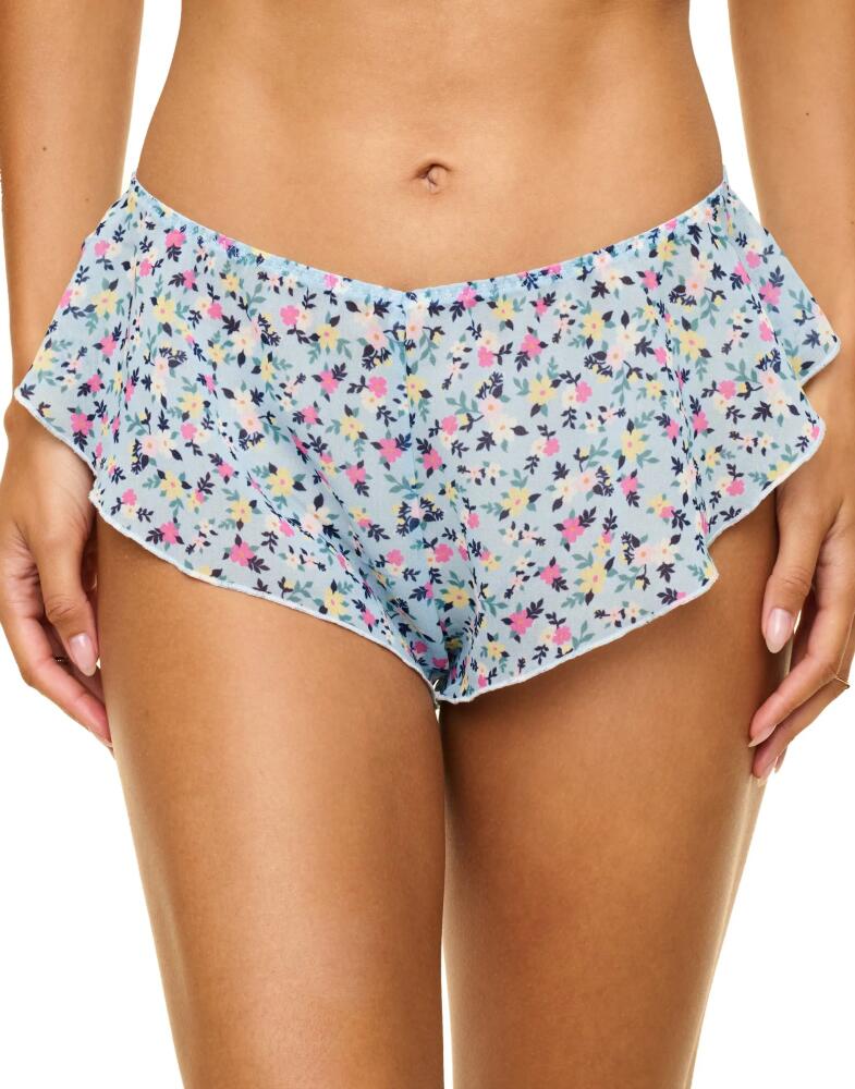 Adore Me Graciela Cheeky Panties in Floral Blue Cover