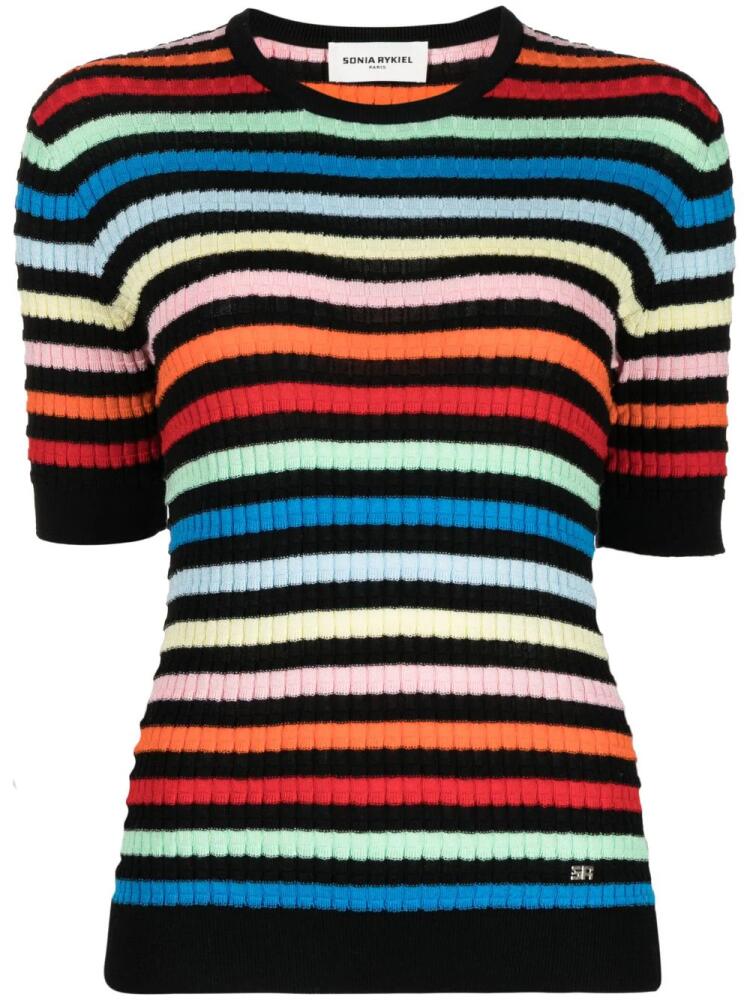 Sonia Rykiel stripe-pattern knit blouse - Multicolour Cover