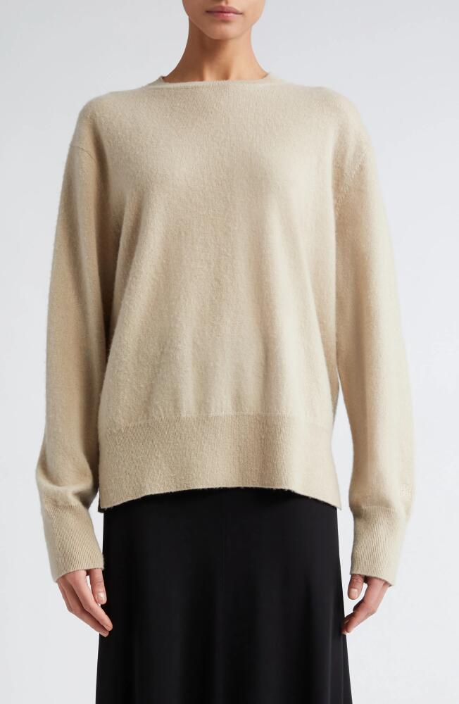 TOTEME Cashmere Crewneck Sweater in Fawn Cover