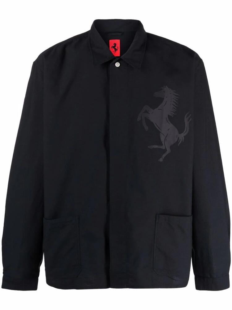 Ferrari Prancing Horse print shirt - Black Cover