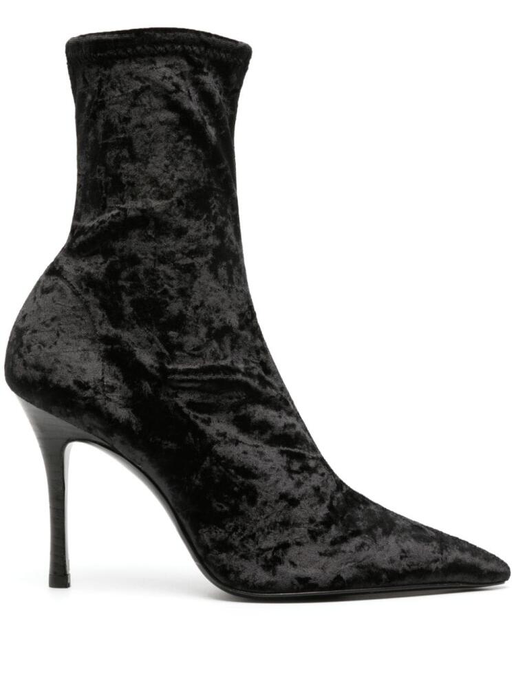 Arteana Corsini 95mm velvet boots - Black Cover