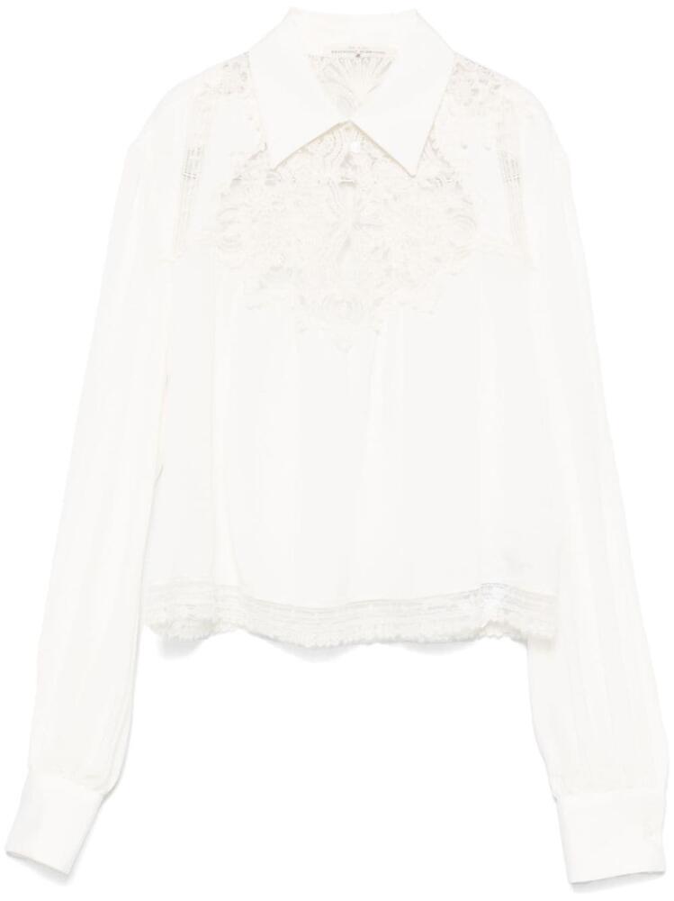 Ermanno Scervino lace-appliqué blouse - White Cover