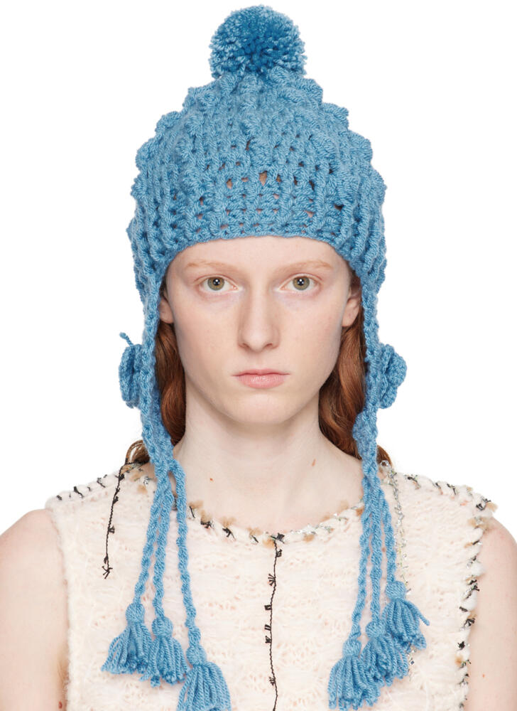 Anna Sui Blue Butterfly Beanie Cover