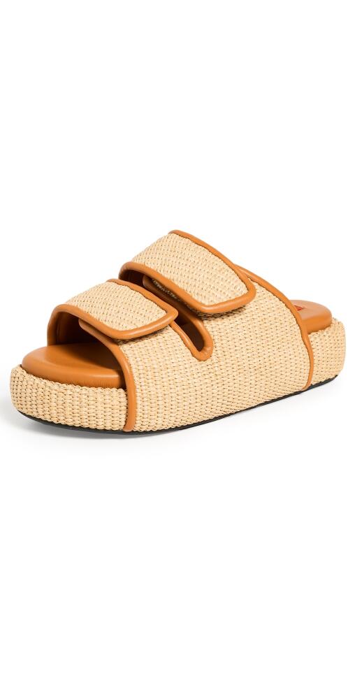 SIMONMILLER Raffia Cro Slides Natural Cover