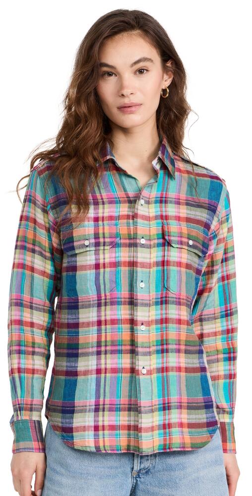 Polo Ralph Lauren Long Sleeve Button Down Multi Plaid Cover