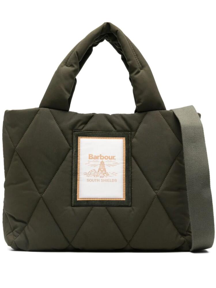 Barbour mini Mariah tote bag - Green Cover