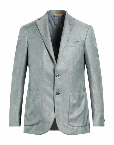 Canali Man Blazer Sage green Silk Cover