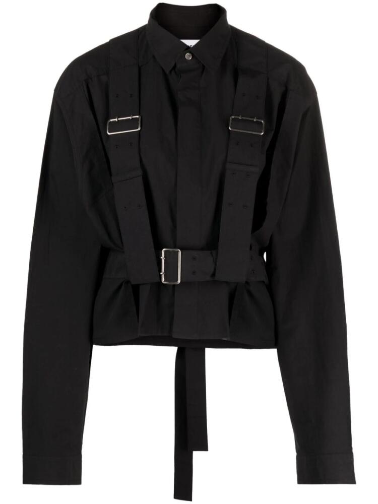 AMBUSH harness-detail cropped shirt - Black Cover