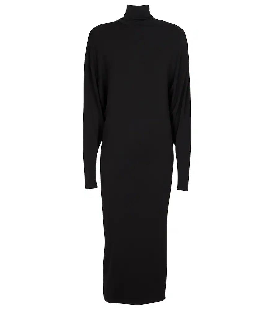 Alexandre Vauthier Turtleneck stretch-jersey midi dress Cover