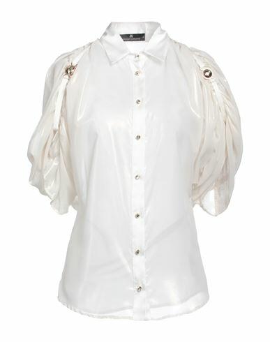 Monique Garçonne Woman Shirt White Polyester Cover