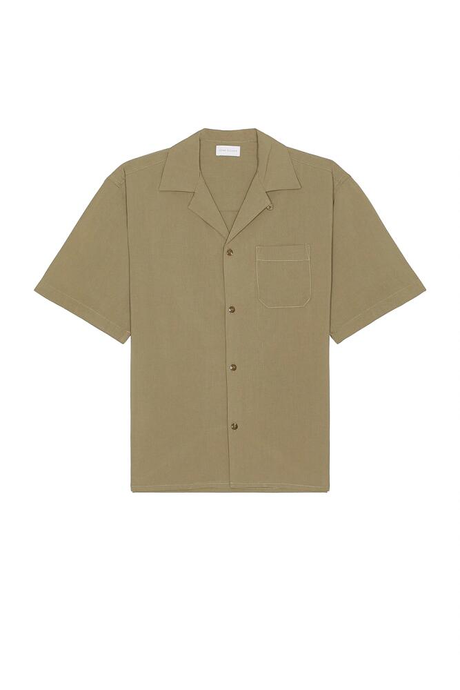 JOHN ELLIOTT Camp Shirt Solid in Brown Cover