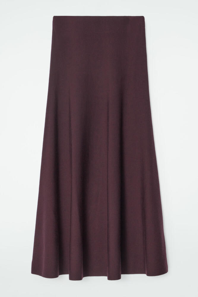 COS FLARED WOOL MAXI SKIRT Cover