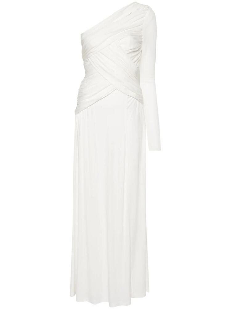 TWINSET one-shoulder drapped dress - White Cover