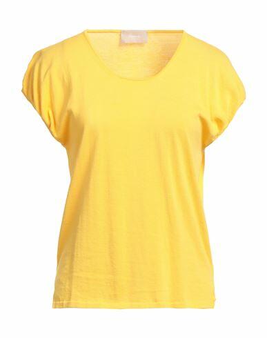 Drumohr Woman Sweater Yellow Cotton Cover