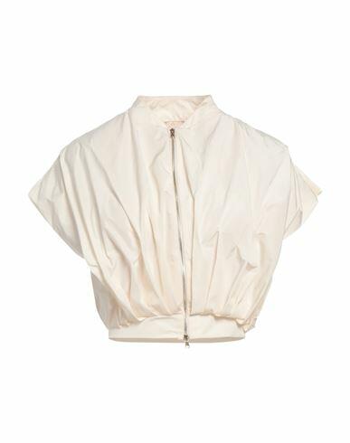 Monique Garçonne Woman Jacket Ivory Polyester Cover