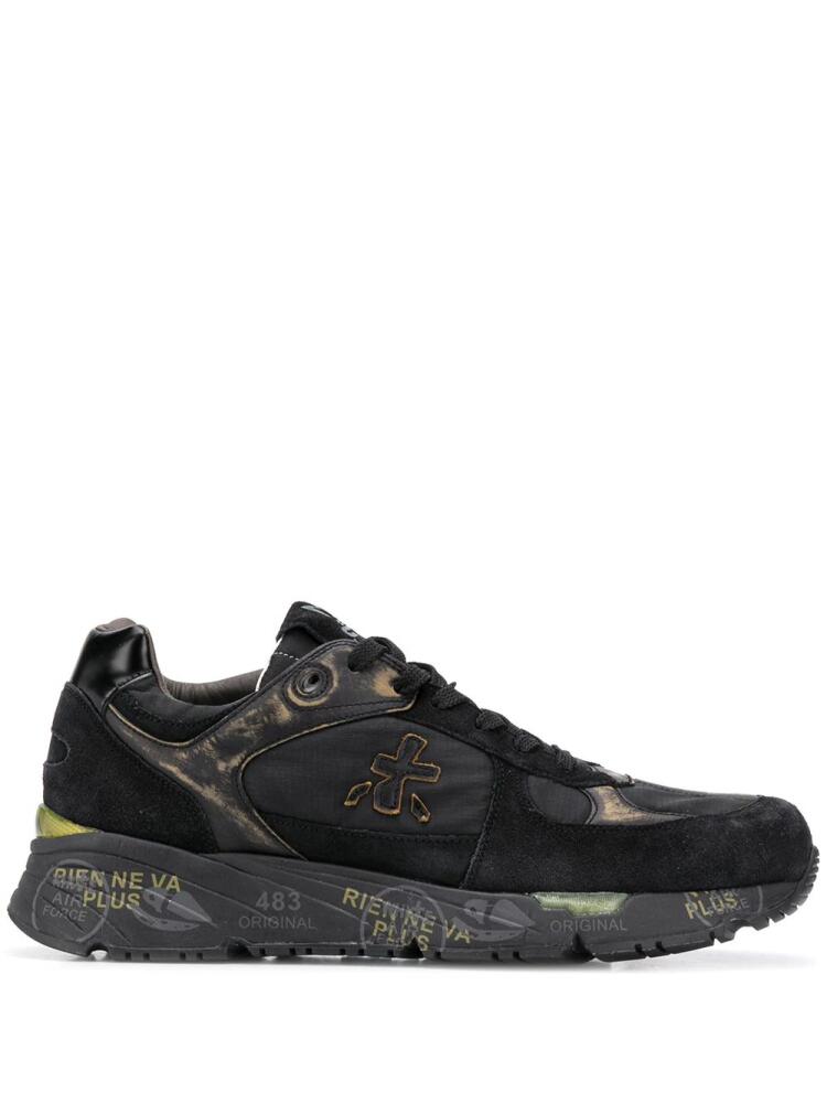 Premiata Mase distressed-effect sneakers - Black Cover