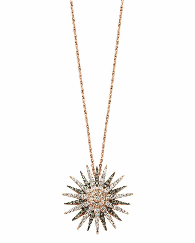 BeeGoddess Jardin Star 14k Multi-Diamond Pendant Necklace Cover