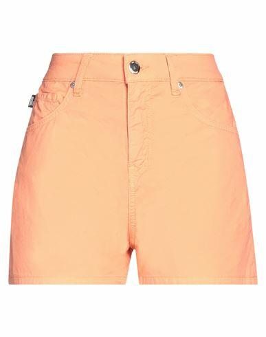 Love Moschino Woman Shorts & Bermuda Shorts Salmon pink Cotton, Linen, Elastane Cover