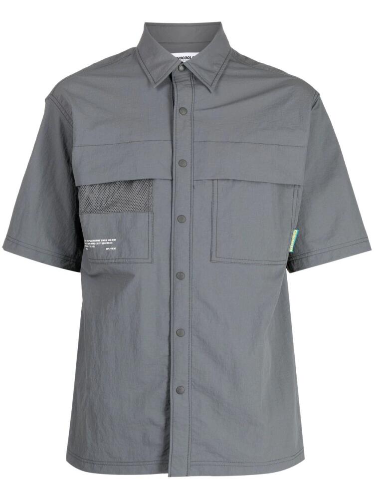 CHOCOOLATE logo-print short-sleeve shirt - Grey Cover