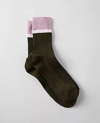 Ann Taylor Weekend Colorblock Trouser Socks Cover