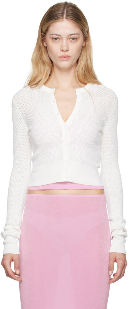 GUIZIO White Viola Cardigan Cover