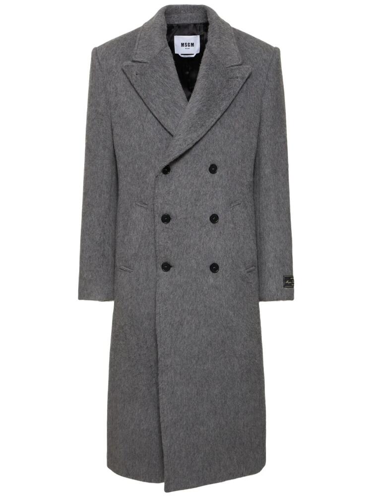 MSGM Wool Mélange Coat Cover