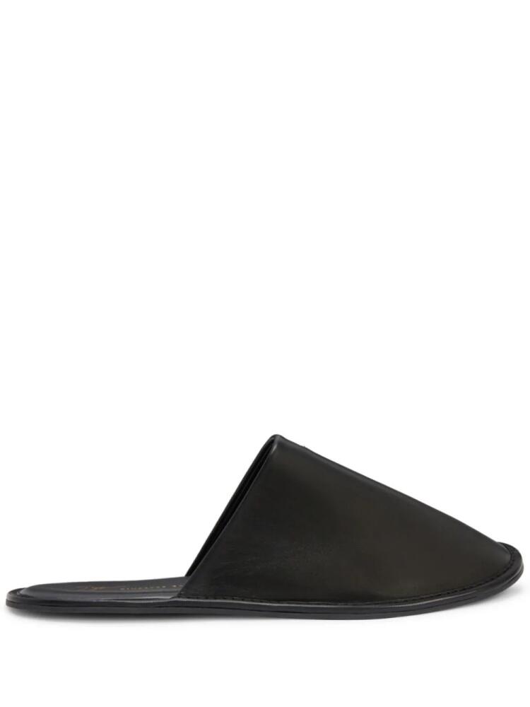 Giuseppe Zanotti Leather slippers - Black Cover