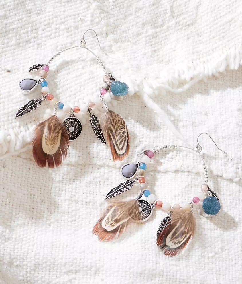 Sterling & Stitch Boho Charm Drop Earring Cover