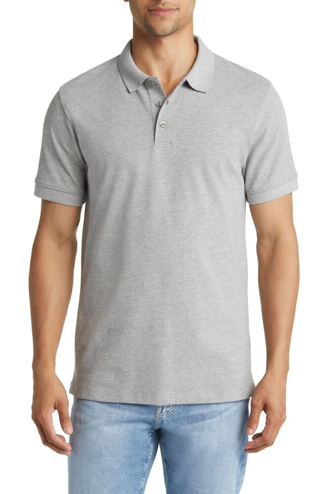 French Connection Popcorn Cotton Polo in Grey Cover