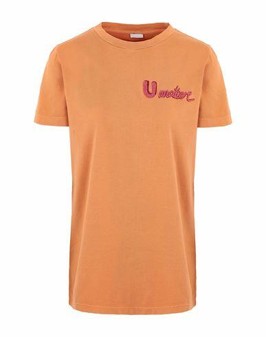 8 By Yoox Woman T-shirt Apricot Organic cotton Cover