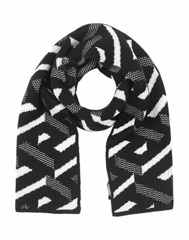 Versace Woman Scarf Black Wool, Polyamide Cover