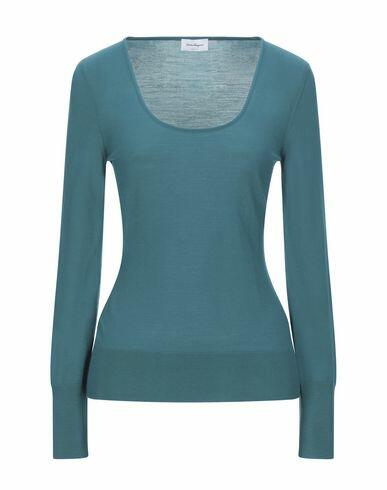 Ferragamo Woman Sweater Deep jade Virgin Wool, Polyamide Cover