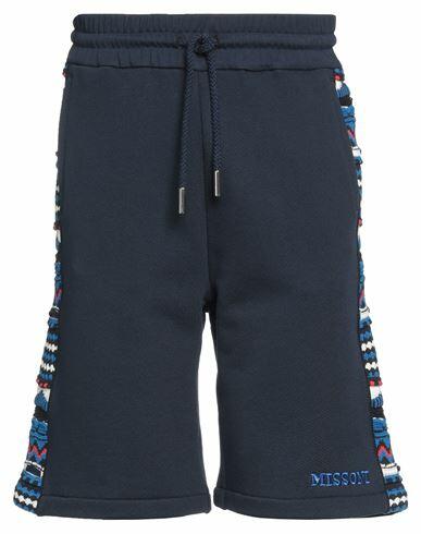 Missoni Man Shorts & Bermuda Shorts Midnight blue Cotton Cover