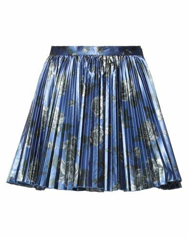 Red Valentino Woman Mini skirt Blue Metallic fiber, Polyamide Cover