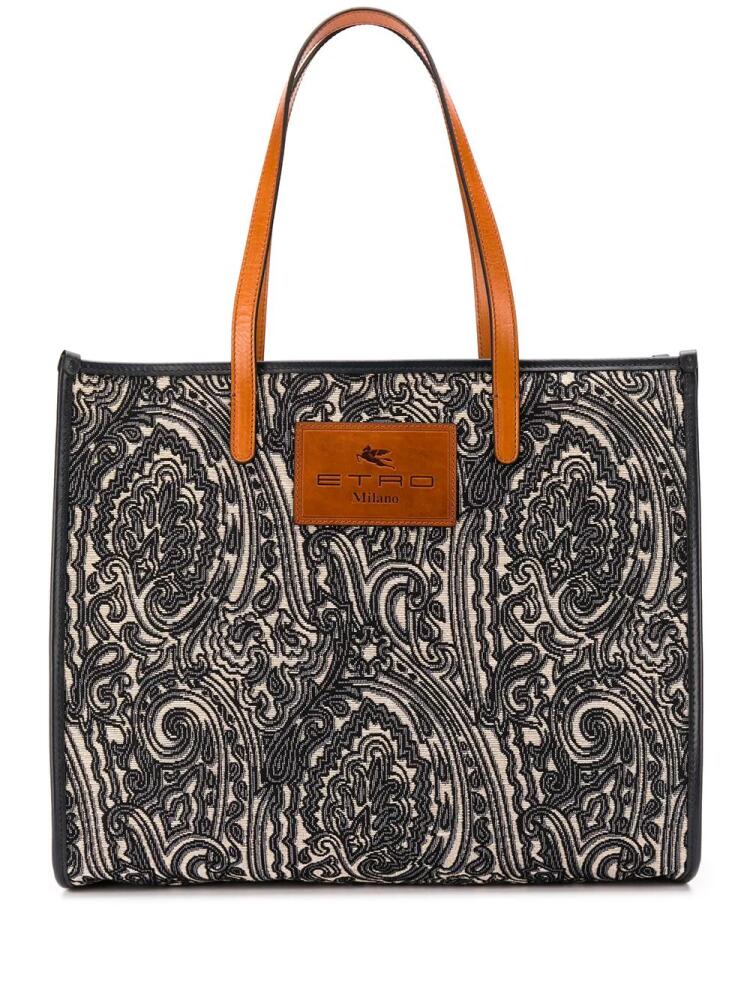 ETRO jacquard tote bag - Blue Cover