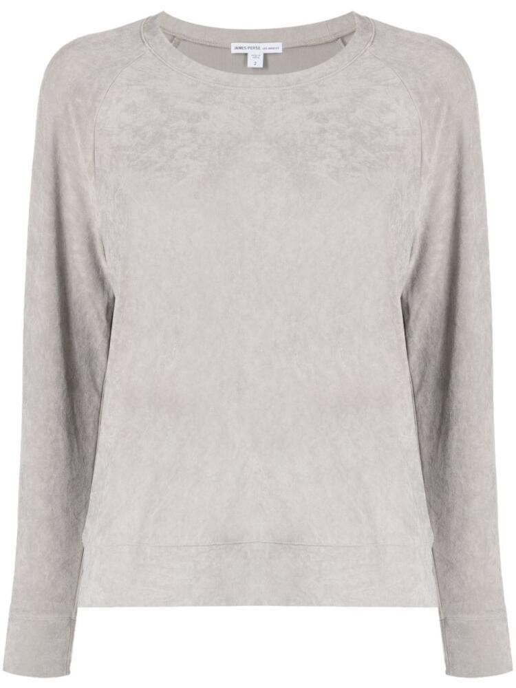 James Perse long-sleeve velvet sweatshirt - Grey Cover