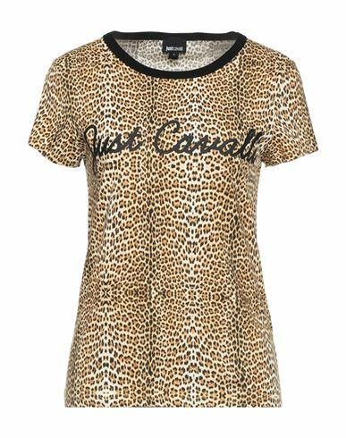 Just Cavalli Woman T-shirt Beige Cotton Cover